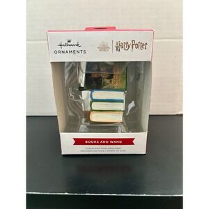 Hallmark Ornaments Harry Potter Books And Wand Ornament Goblet Of Fire - NEW